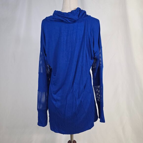 ConText Lord & Taylor Bright in Blue Soft Mesh Everyday Active Top Size Medium - Picture 5 of 7